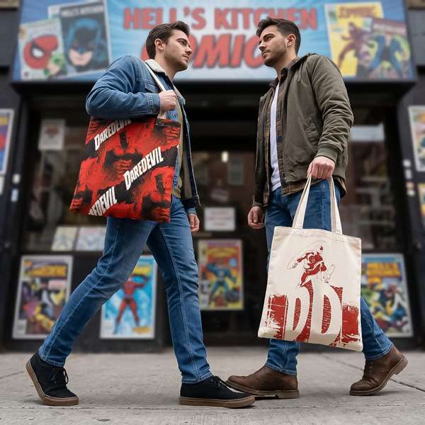 Cerdá Bolsa Shopping Daredevil Diseño 1-Diseño 2 Blanco