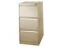 Blanca Fichero Metálico 3 Cajones Beige 103x64x51 cm Antivuelco DIN A4 Carpetas Colgantes