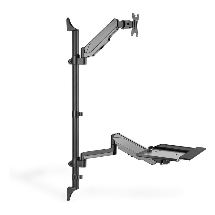Digitus DA-90372 Soporte de Pared para Estación de Trabajo Ajustable en Altura para Estar de Pie y Sentado