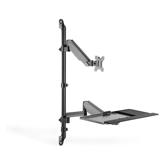 Digitus DA-90372 Soporte de Pared para Estación de Trabajo Ajustable en Altura para Estar de Pie y Sentado
