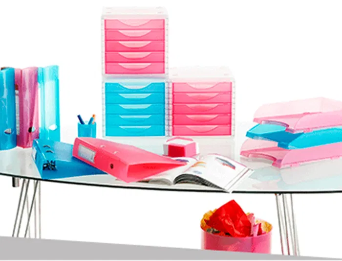 Archivo 2000 Fichero Cajones Sobremesa 340x270x260 mm Apilables 5 Cajones Verde Kiwi Translucido