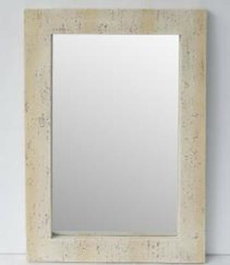 DKD Home Decor Espejo Magnesia Símil Mármol Beige 61,6x4x92 cm