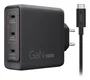 Lenovo Cargador GaN de 100 W con 3 puertos USB-C Negro, G0A6100BEU