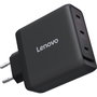 Lenovo Cargador 100W GaN con 3 Puertos USB-C Triple AC Adapter