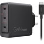 Lenovo Cargador 100W GaN con 3 Puertos USB-C Triple AC Adapter