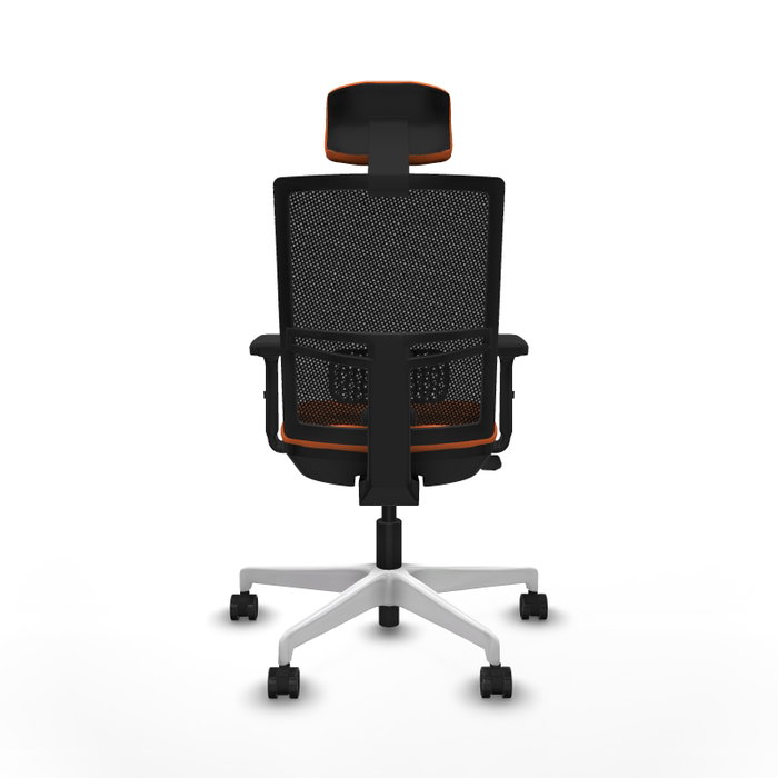PIQUERAS Y CRESPO Silla de oficina Yunquera Naranja y Negro