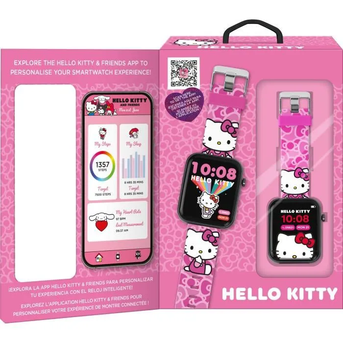 Kids Licensing Reloj Inteligente Hello Kitty con App para Niños - HK50264