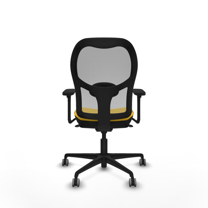 PIQUERAS Y CRESPO Silla de oficina Jorquera con mecanismo Sincro, Amarillo y Gris PIQUERAS Y CRESPO Silla de oficina Jorquera con mecanismo Sincro, Amarillo y Gris
