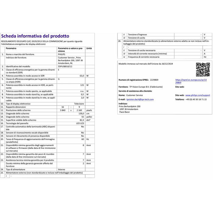 Smart TV Philips 55PUS8010/12 4K Ultra HD 55" LED