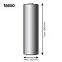 Edm Pila Litio Recargable 3,7v 2200mah 18650 Ref: 36100/36105/36115/70390 ø18,5mm x 69,5mm