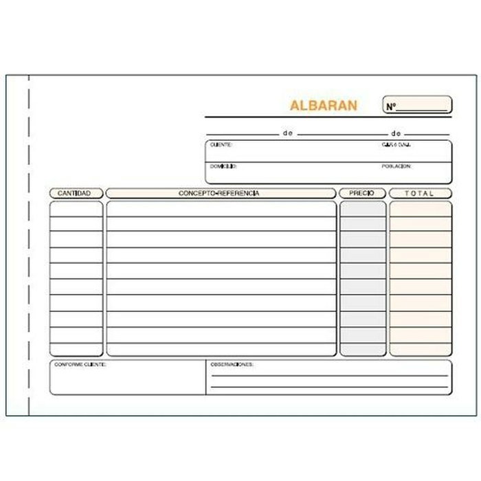 LOAN Talonario de Albaranes 4º Apdo Duplicado (Set de 10)