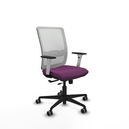 PIQUERAS Y CRESPO Silla de oficina Haches Morada y Blanca