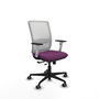 PIQUERAS Y CRESPO Silla de oficina Haches Morada y Blanca