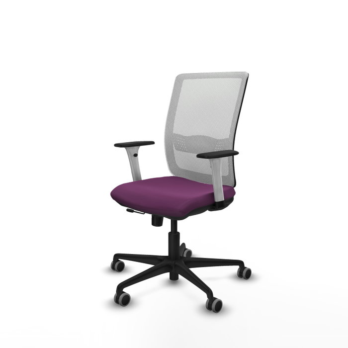 PIQUERAS Y CRESPO Silla de oficina Haches Morada y Blanca PIQUERAS Y CRESPO Silla de oficina Haches Morada y Blanca