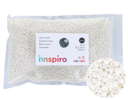 Innspiro Rocalla de Vidrio Redonda Blanco Ivory 2,3 mm 500g