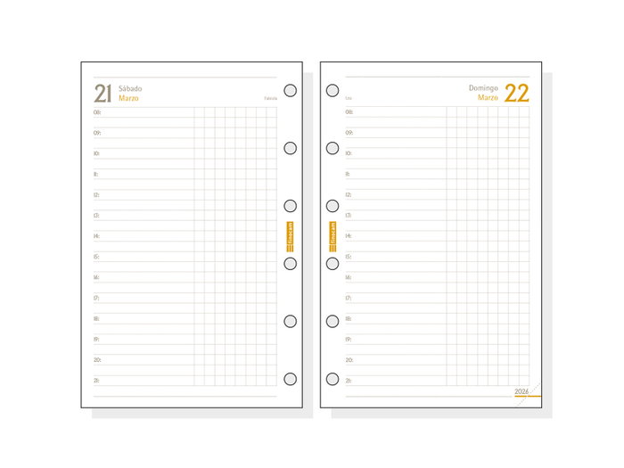 FINOCAM Recambio Agenda Anual 2026 Classic 602 73x114mm
