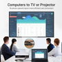 Vention ACPBB Adaptador DisplayPort Macho a HDMI Hembra Gris