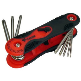 Tuman Juego de 8 Llaves Torx Tipo Navaja