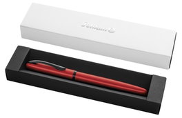 PELIKAN Pluma estilográfica Jazz Noble roja estuchada
