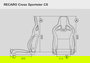 Recaro Asiento Cross Sportster CS, Piel Artificial Dinamica Negra, Airbag Lateral y Calefacción, Abatible, para Copiloto, Ref RC415102575