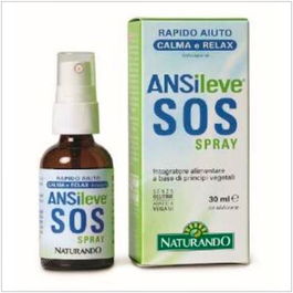NATURANDO Ansileve Sos Spray 30Ml Vegano Relajación Bienestar Mental Espino Blanco Ashwagandha Lavanda