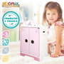 WOOMAX Armario de muñecas de madera con perchas