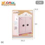 WOOMAX Armario de muñecas de madera con perchas