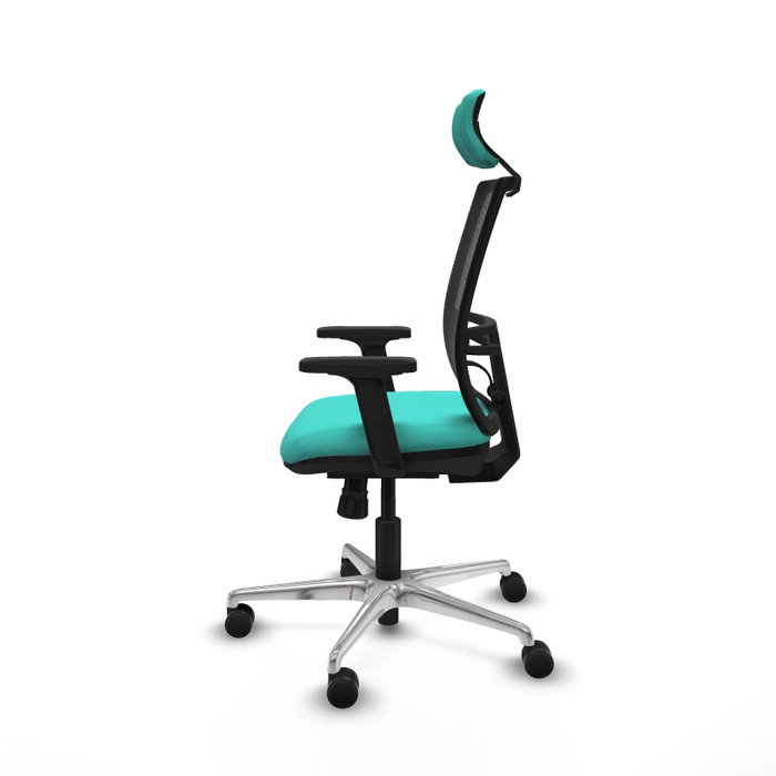 PIQUERAS Y CRESPO Silla de oficina Yunquera con mecanismo Sincro, Turquesa y Negro PIQUERAS Y CRESPO Silla de oficina Yunquera con mecanismo Sincro, Turquesa y Negro