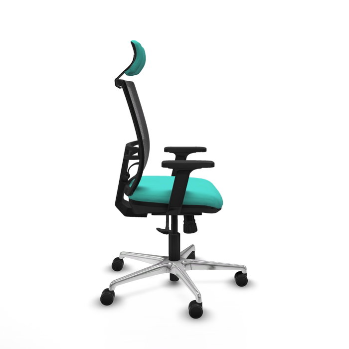 PIQUERAS Y CRESPO Silla de oficina Yunquera con mecanismo Sincro, Turquesa y Negro PIQUERAS Y CRESPO Silla de oficina Yunquera con mecanismo Sincro, Turquesa y Negro