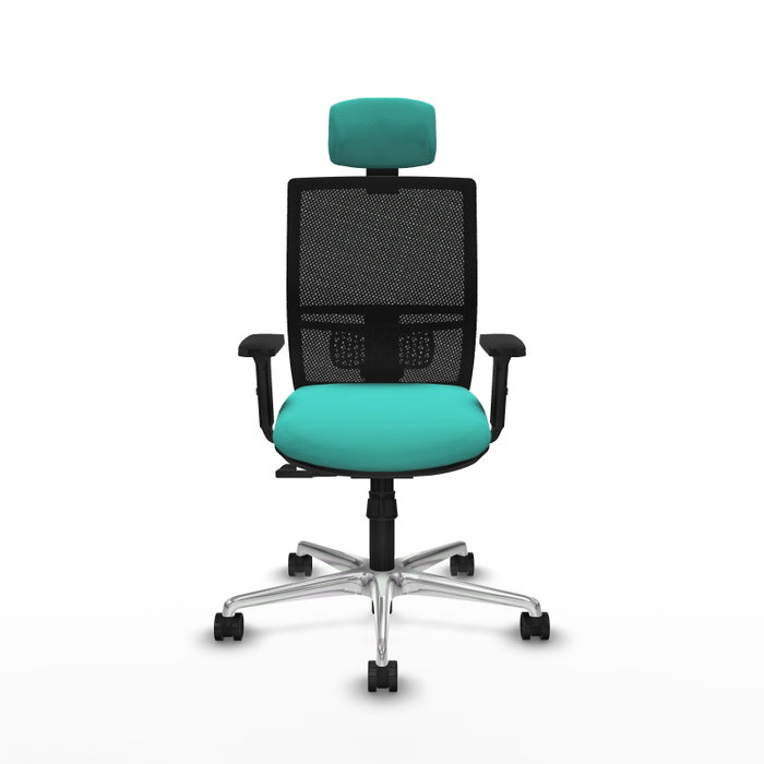 PIQUERAS Y CRESPO Silla de oficina Yunquera con mecanismo Sincro, Turquesa y Negro PIQUERAS Y CRESPO Silla de oficina Yunquera con mecanismo Sincro, Turquesa y Negro