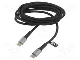 LogiLink Cable USB-C 2m 100W 480Mbps Negro