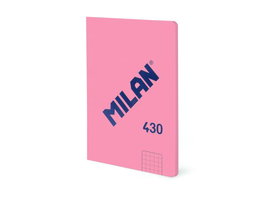 Libreta Milan 430 Since 1918 A6 48H Encolada Cuadric.5X5 95G Rosa (Set de 6)