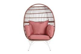 DKD Home Decor Sillón de Terraza y Jardín Terracota Blanco Ratán Sintético 71 x 147 x 99 cm