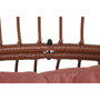 DKD Home Decor Sillón de Ratán Sintético y Acero Terracota con Cojines