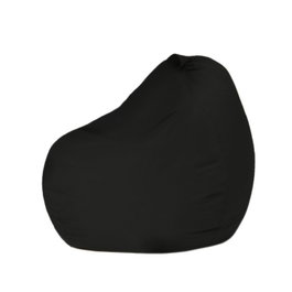 Atelier Del Sofa Puff de Jardín Negro, Impermeable, Poliestireno Reciclado y Poliéster, 60x60x25 cm, para Exterior