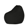 Atelier Del Sofa Puff de Jardín Negro, Impermeable, Poliestireno Reciclado y Poliéster, 60x60x25 cm, para Exterior