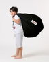 Atelier Del Sofa Puff de Jardín Negro, Impermeable, Poliestireno Reciclado y Poliéster, 60x60x25 cm, para Exterior