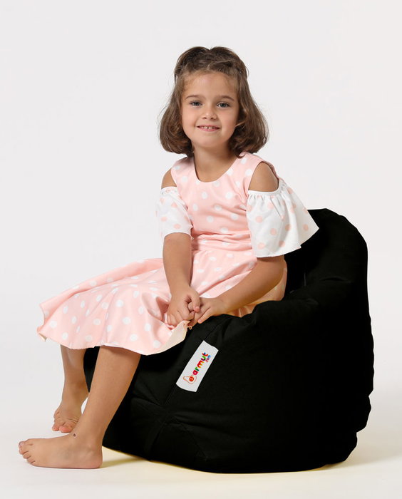 Atelier Del Sofa Puff de Jardín Negro, Impermeable, Poliestireno Reciclado y Poliéster, 60x60x25 cm, para Exterior