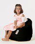 Atelier Del Sofa Puff de Jardín Negro, Impermeable, Poliestireno Reciclado y Poliéster, 60x60x25 cm, para Exterior