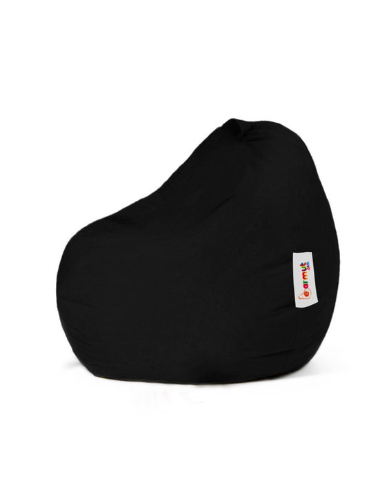 Atelier Del Sofa Puff de Jardín Negro, Impermeable, Poliestireno Reciclado y Poliéster, 60x60x25 cm, para Exterior