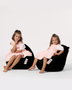 Atelier Del Sofa Puff de Jardín Negro, Impermeable, Poliestireno Reciclado y Poliéster, 60x60x25 cm, para Exterior