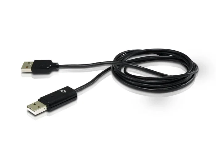 Conceptronic Hub USB para Unidad Óptica, Cable Divisor USB 2.0 para Alimentar y Conectar Lector/Grabadora de CD/DVD Externo