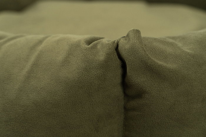 Gloria Cuna Hexagonal Hondarribia para Mascotas 75x75 cm Verde con Relleno Reciclado y Base Antideslizante Lavable