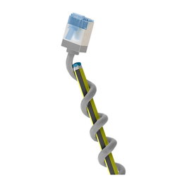 Goobay LAN-Kabel CAT6A 1m gris