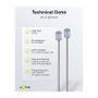 Goobay Cable LAN CAT6A 1m Blanco