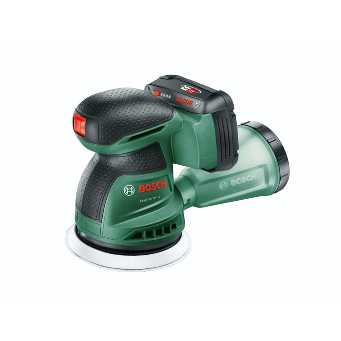 Bosch EasyOrbit 18V-10 125 mm con batería de 2,0 Ah y cargador Bosch EasyOrbit 18V-10 125 mm con batería de 2,0 Ah y cargador