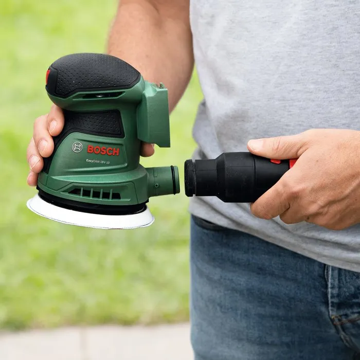 Bosch EasyOrbit 18V10 - Lijadora orbital aleatoria inalámbrica 125 mm con batería de 2.0 Ah y cargador, referencia AABMU02539 Bosch EasyOrbit 18V10 - Lijadora orbital aleatoria inalámbrica 125 mm con batería de 2.0 Ah y cargador, referencia AABMU02539