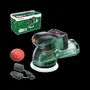 Bosch EasyOrbit 18V10 - Lijadora orbital aleatoria inalámbrica 125 mm con batería de 2.0 Ah y cargador, referencia AABMU02539