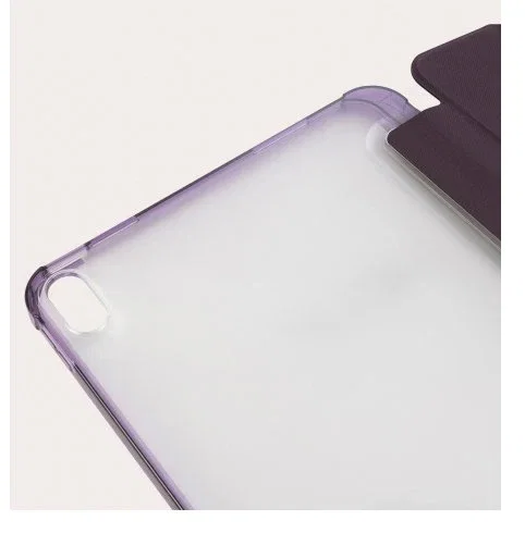 Tucano Satin Funda Folio para iPad 10.9" 10th Gen 2022, Policarbonato y TPU, Púrpura Transparente, Resistente a Golpes, Con Modo Espera