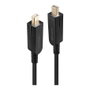 Lindy Cable Híbrido de Fibra Óptica Mini DisplayPort 1.4 de 10m con Conectores DP Extraíbles